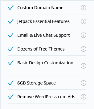 wordpress.com personal plan